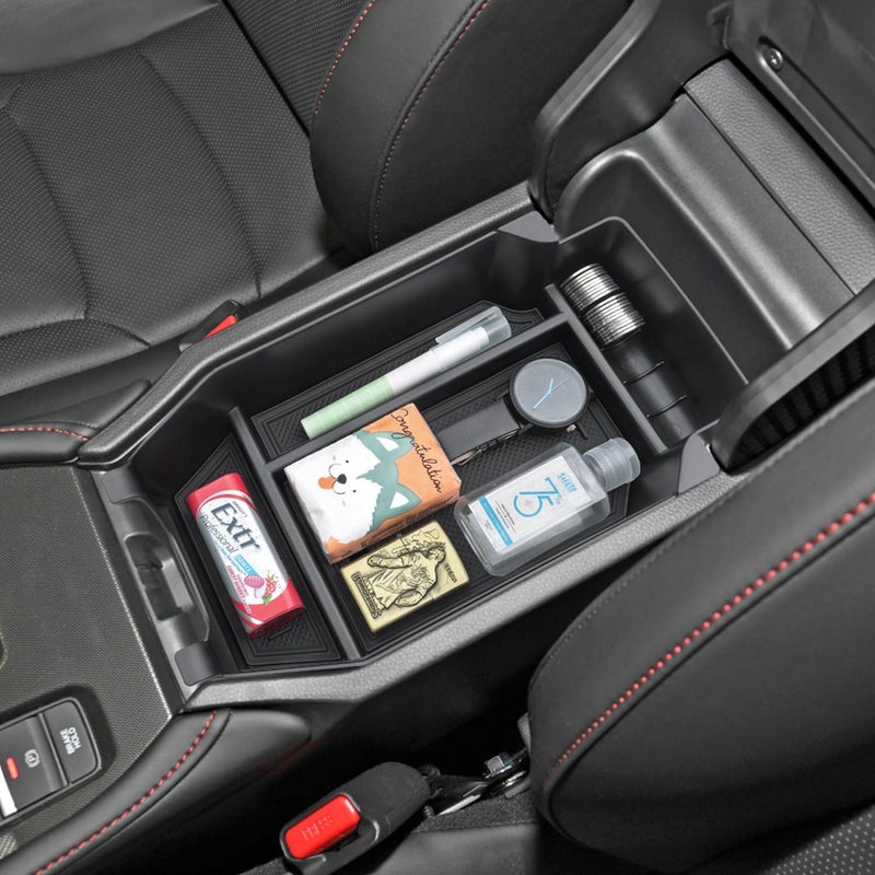 PIMCAR Center Console Organizer for Honda Accord 2023-2025 11th Gen | Durable ABS Plastic Armrest Storage Tray | Black Liner Trim Accessories - Image 1
